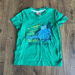 Homage Acadia National Park Kids Green T-Shirt